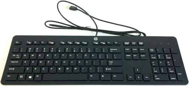 Main image of Genuine HP USB Wired SK2120 104 Key Standard Keyboard KU1469 - 803181-001