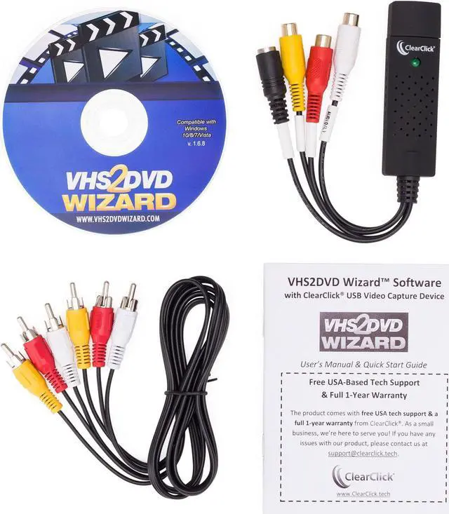 Alt view image 7 of 7 - ClearClick VHS To DVD Wizard Software for Windows - Convert Any VHS Tape To Digital Video or DVD