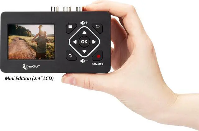 Alt view image 2 of 6 - ClearClick Video to Digital Converter 2.0 (Second Generation) Mini Edition - Record Video from VCR's, VHS Tapes, AV, RCA, Hi8, Camcorder, DVD, Gaming Systems