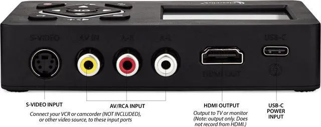 Alt view image 5 of 6 - ClearClick Video to Digital Converter 2.0 (Second Generation) Mini Edition - Record Video from VCR's, VHS Tapes, AV, RCA, Hi8, Camcorder, DVD, Gaming Systems