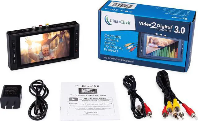 Alt view image 4 of 7 - ClearClick Video to Digital Converter 3.0 (Third Generation) - Record Video & Audio from VCR's, VHS, AV, RCA, Hi8, Camcorder, DVD, Turntables, Cassette Tapes