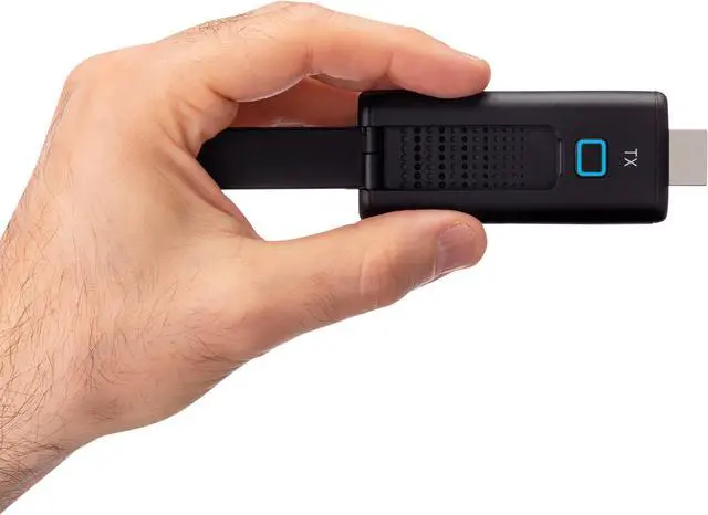 Alt view image 2 of 6 - ClearClick Present+Share Mini - Wireless Presentation System for Laptops, PC, HDMI, Smartphones, & TV or Projector (2 Transmitter, 1 Receiver Kit)