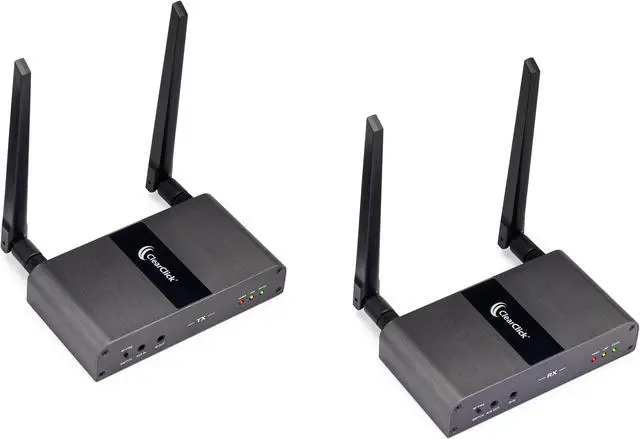 Alt view image 3 of 7 - ClearClick Extend+Expand Wireless HDMI Transmitter & Receiver Kit - 5 GHz, Up to 650' Range, IR & USB Transmission (1 Transmitter + 1 Receiver Kit, Supports 4 RX)