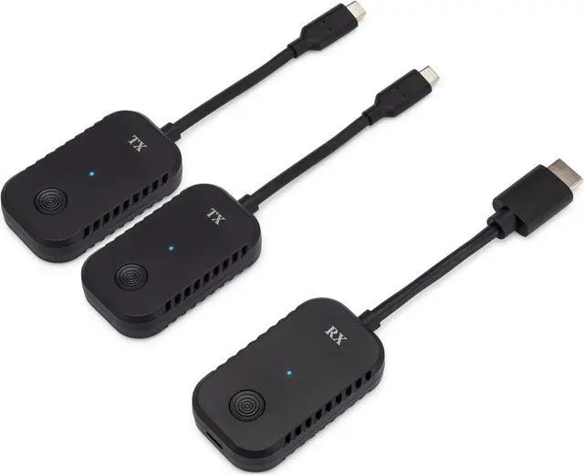 Main image of ClearClick Present+Share (USB-C Edition) - Wireless Presentation & Video Broadcasting System for Laptops & Smartphones (2 USB-C Transmitters, 1 HDMI Receiver)