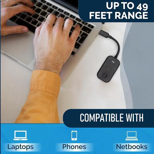 Alt view image 2 of 7 - ClearClick Present+Share (USB-C Edition) - Wireless Presentation & Video Broadcasting System for Laptops & Smartphones (2 USB-C Transmitters, 1 HDMI Receiver)