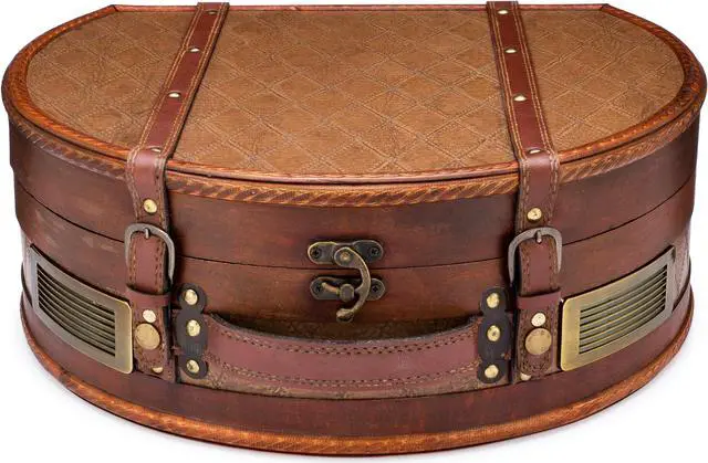 Alt view image 2 of 4 - ClearClick Vintage Suitcase Turntable with Bluetooth & USB - Classic Wooden Retro Style