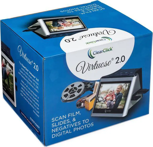 Alt view image 6 of 6 - ClearClick Virtuoso 2.0 (Second Generation) 22MP Film & Slide Scanner with Extra Large 5" LCD Screen - Convert 35mm, 110, 126 Slides and Negatives (Bundle Edition)