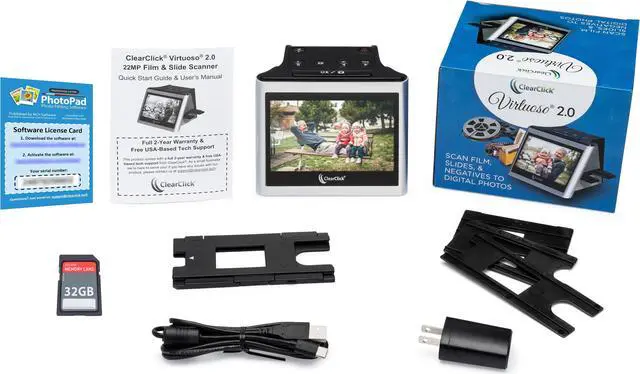 Alt view image 4 of 6 - ClearClick Virtuoso 2.0 (Second Generation) 22MP Film & Slide Scanner with Extra Large 5" LCD Screen - Convert 35mm, 110, 126 Slides and Negatives (Bundle Edition)