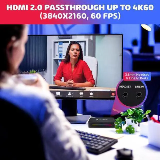 Alt view image 5 of 6 - ClearClick 4K HD Video Capture Box Extreme - Capture & Live Stream HD Video - True 4K60 Recording - HDMI Input & Pass Through - USB Plug & Play