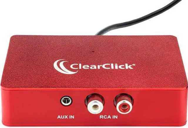 Main image of ClearClick Audio to USB 2.0 (Second Generation) - Audio Capture & Live Streaming Device - Input 1/8" 3.5mm Aux AV RCA Audio & Music - USB-C Plug & Play