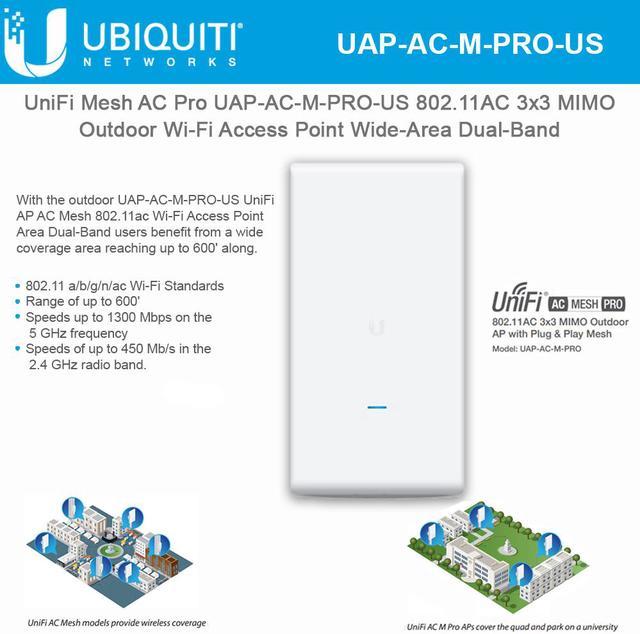  Ubiquiti Networks UAP-AC-M-PRO US UniFi AC Mesh Wide