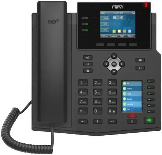 Main image of Fanvil X4U - 5 Units of X4U Enterprise IP Phone 12 SIP Lines Dual Gigabit Port with PoE Bundle