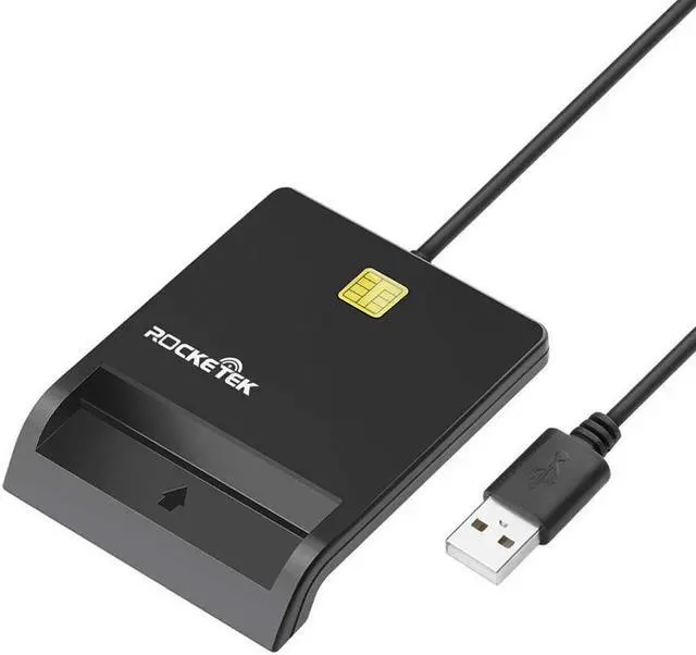 Alt view image 3 of 7 - CAC Smart Card Reader Rocketek DOD Military USB Common Access Card Reader, Compatible with Windows XP/Vista/7/8/10, Mac OS 10.6-10.10 and Linux