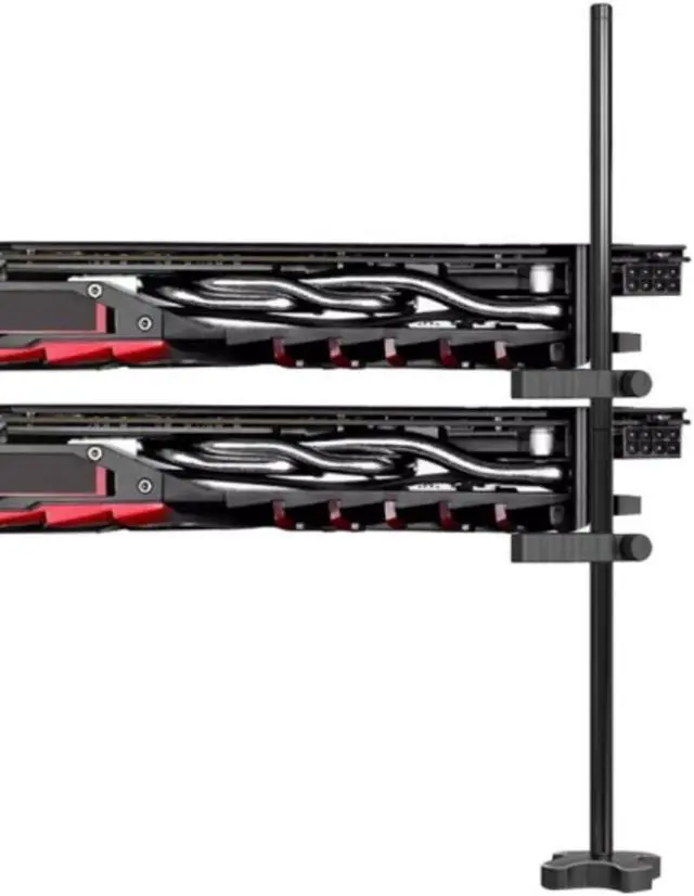 Alt view image 6 of 6 - Graphics Card GPU Brace Support Black, Video Card Sag Holder/Holster Bracket,Anodized Aerospace Aluminum, Adjustable for Single/Dual Slot Cards, Universal Graphics Card Stand