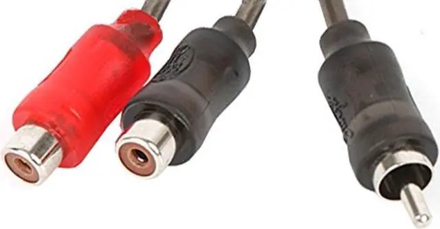 Alt view image 3 of 5 - Stinger 2 channel 1000 series 2 Female / 1 Male Y RCA interconnects