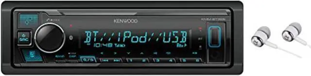 Main image of Kenwood Bluetooth USB MP3 WMA AM/FM Digital Media Player Dual Phone Connection Pandora Car Stereo Receiver/Free Alphasonik Earbuds