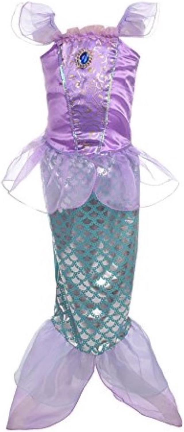 Dressy Daisy Girls Princess Mermaid Fairy Tales Costume Cosplay Fancy Dress Party