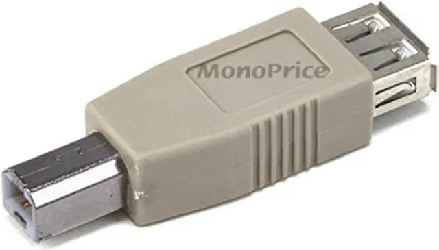 Alt view image 4 of 7 - Monoprice Inc. Usb 2.0 A Female/B Male Adaptor