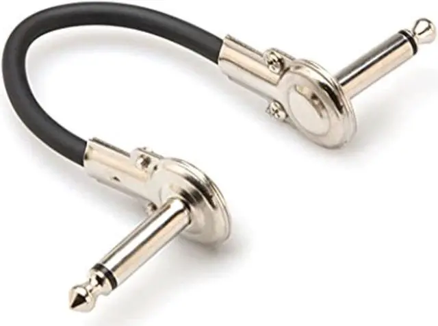 Alt view image 9 of 14 - HOSA IRG-100.5 Low Profile Guitar Pedal Pancake Patch Jumper Cable 1/4" - 6"