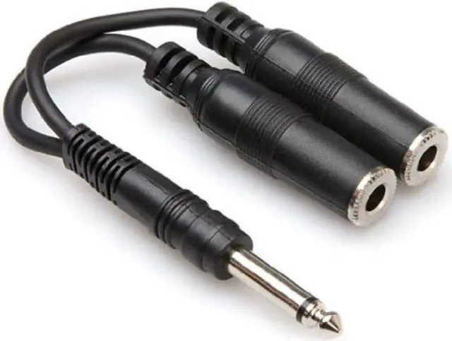 Alt view image 5 of 7 - HOSA - YPP-111 - Y Cable - 1/4 in TS to Dual 1/4 in TSF