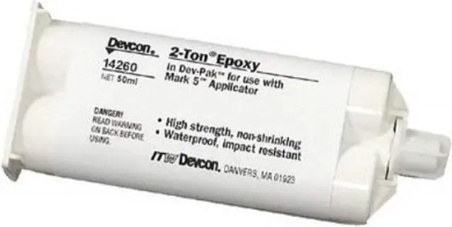 Alt view image 2 of 3 - DEVCON 14260 Hot Melt Adhesive, 14260 Series, Tan, Dual-Cartridge, 1:01 Mix