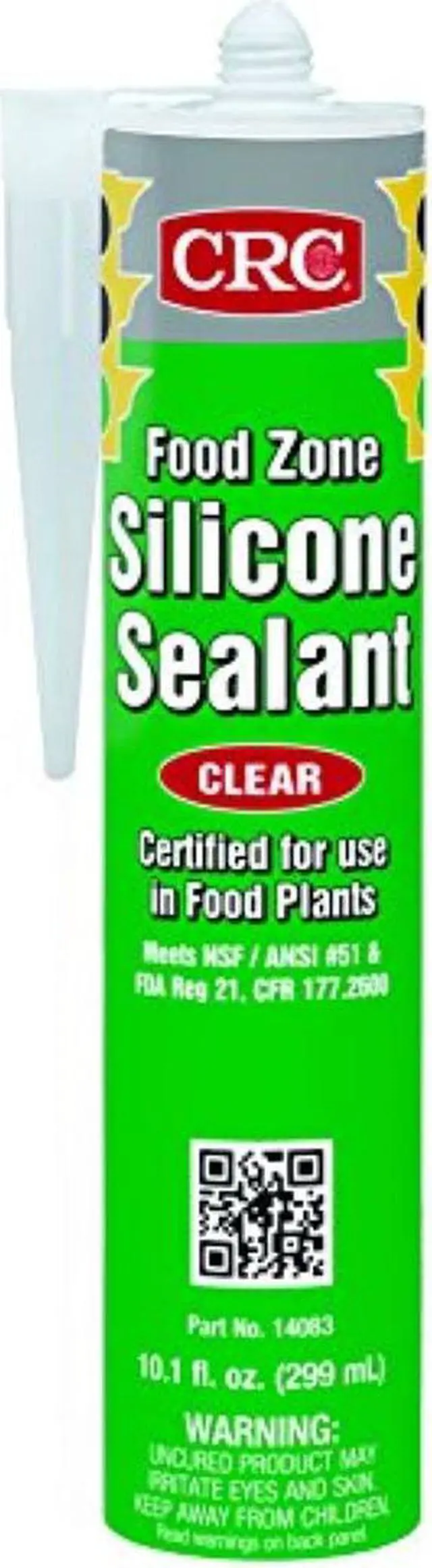 Alt view image 4 of 4 - CRC 14083 Food Zone Clear Silicone Sealant, 10.1 fl. oz.