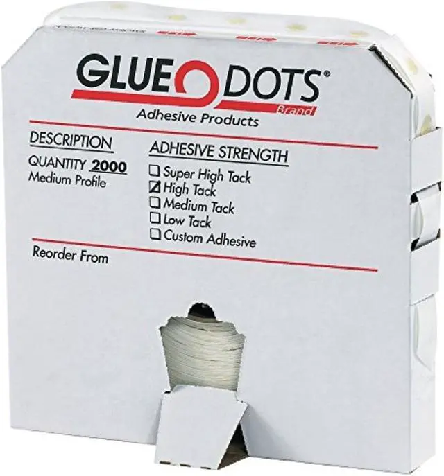 Alt view image 3 of 5 - Dot Shot Glue Dots Pro Glue Dots Medium Profile 1/2" Clear 2000/Roll GD105