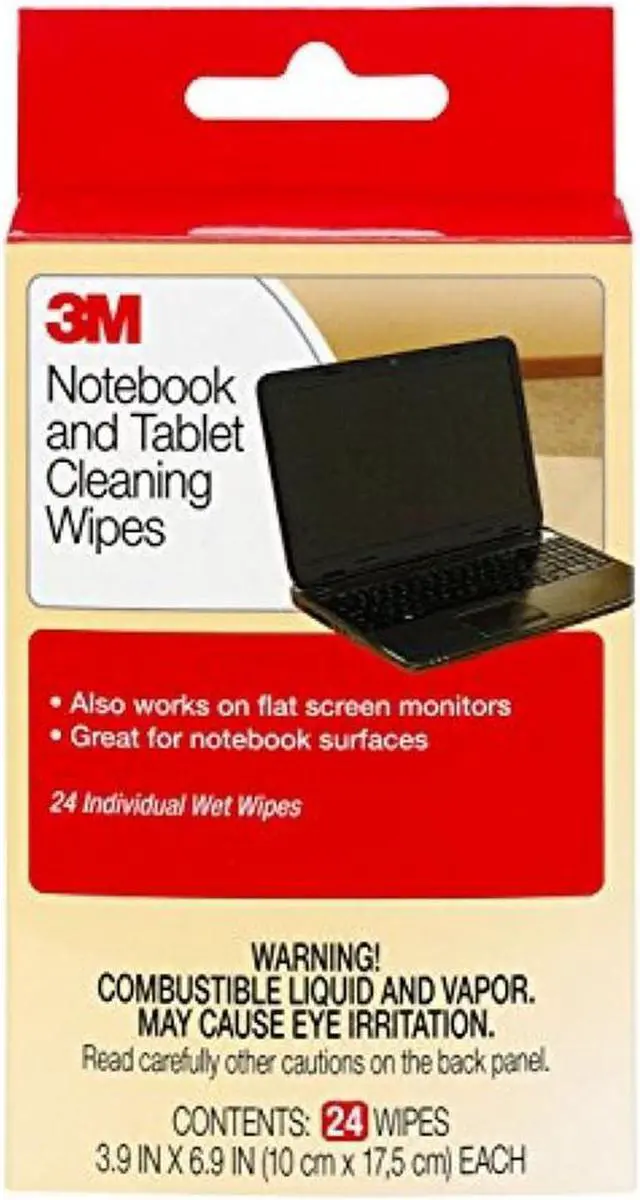 Alt view image 5 of 5 - 3M Notebook Screen Cleaning Wipes, 3.9 x 6.9 Inches (CL630)