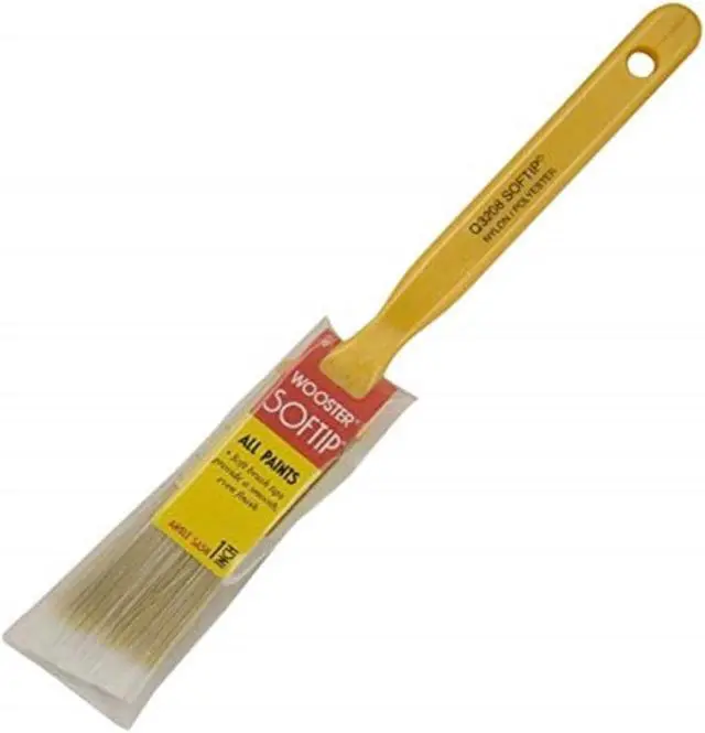 Alt view image 5 of 5 - WOOSTER Q3208-1 1" Angle Sash Paint Brush, Nylon/Polyester Bristle, Plastic