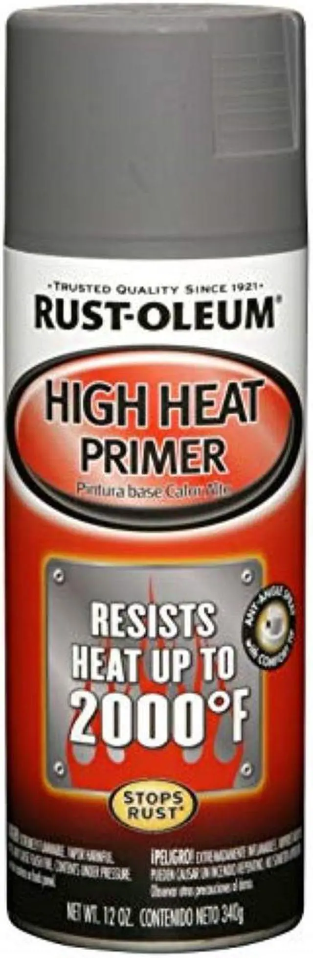 Alt view image 3 of 4 - Rustoleum 249340 12 Oz Gray High Heat Primer Spray Paint