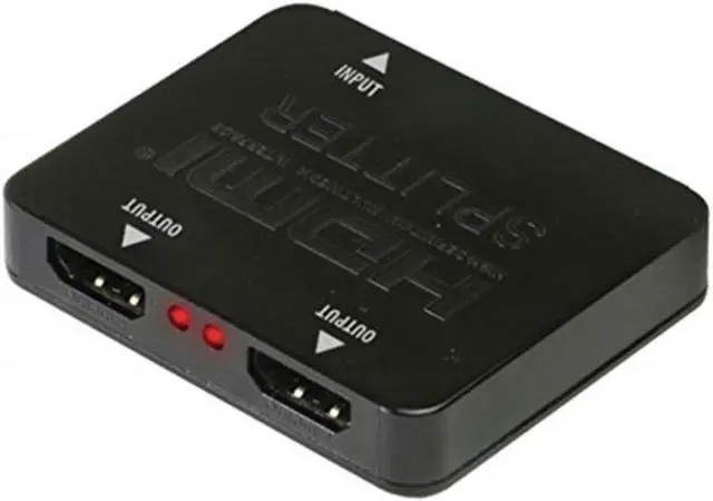 Alt view image 4 of 4 - Xtreme XHV11016BLK 2 Port HDMI Splitter