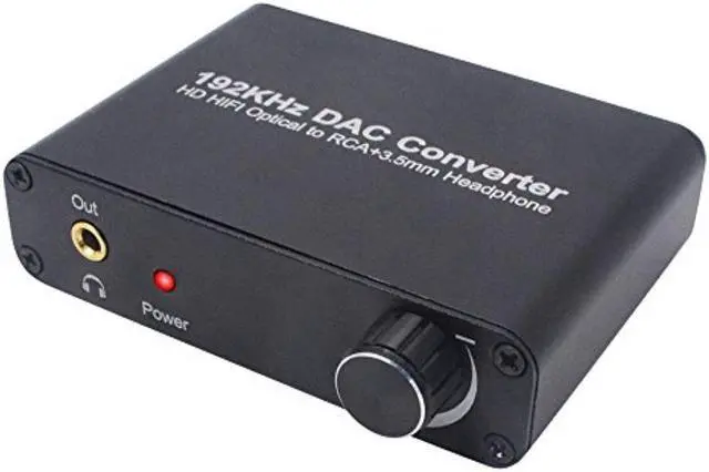 Main image of Digital to Analog Converter DAC Digital Optical Coaxial SPDIF Adapter With Volume Control Support Dolby AC-3/DTS 5.1CH Toslink to Analog Stereo L/R RCA 3.5mm Jack Audio Converter For HDTV PS3 PS4 DVD