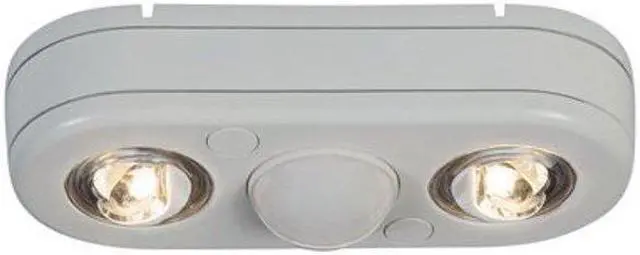 Main image of All Pro Outdoor Security REV21850MW Revolve LED Twin Head 180 Degree Motion Security Light, 2100 lm, White, 5000K by All Pro Outdoor Security
