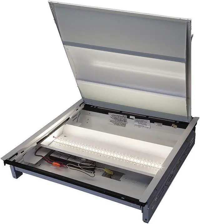 Main image of GE 209739 LED Refit Door Kit, 2 feet by 2 feet, 4000K, Troffer Fixture, LED Lighting 24 inch square LED35/DK22/840/10HO