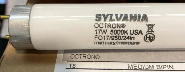 Alt view image 3 of 4 - Sylvania 21871 - FO17/950/24in Straight T8 Fluorescent Tube Light Bulb
