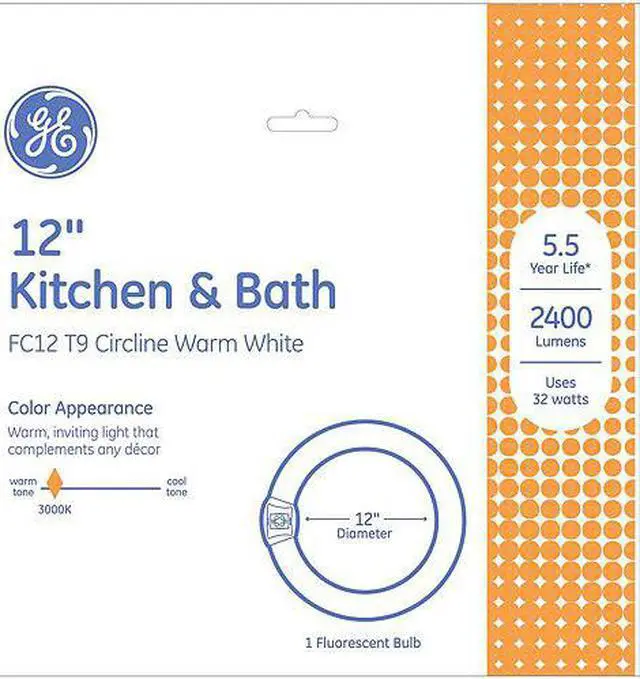 Alt view image 3 of 4 - GE 11085 - FC12T9/KB Circular T9 Fluorescent Tube Light Bulb