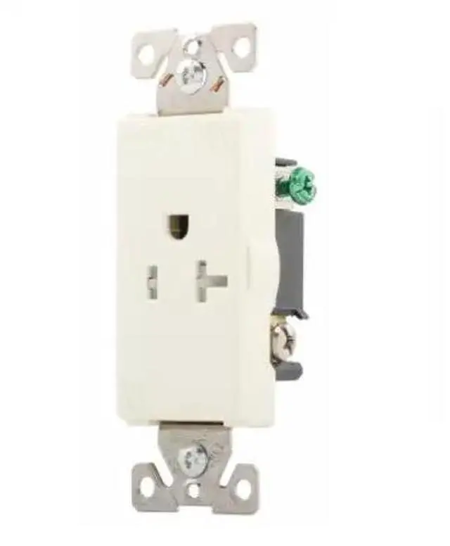 Main image of Eaton Wiring 20 Amp Aspire Single Receptacle, Tamper Resistant, Desert Sand