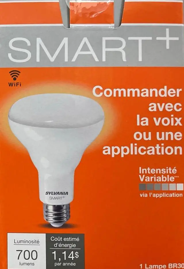 Alt view image 2 of 2 - (4 pack) Sylvania Smart+ LED BR30 LED Smart bulb 700 lumens