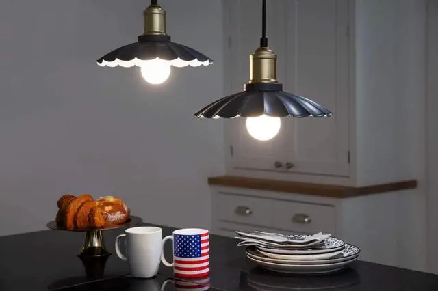 Alt view image 3 of 5 - (6 bulbs) Sylvania 40472 LED Frosted Glass Globe, 60 watt equivalent, G25 Medium Base, 500 Lumen LED Light Bulb, Made in the USA