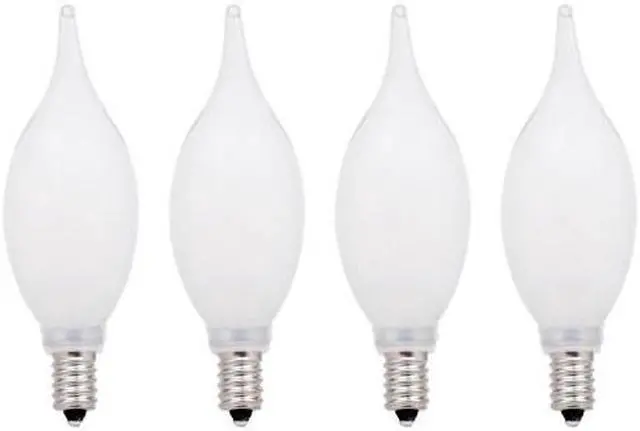 Alt view image 2 of 3 - (4 bulbs) Sylvania LED Frosted B10, Candelabra base, 25 watt equivalent, Dimmable, Soft White, 165 lumen LED Light Bulb