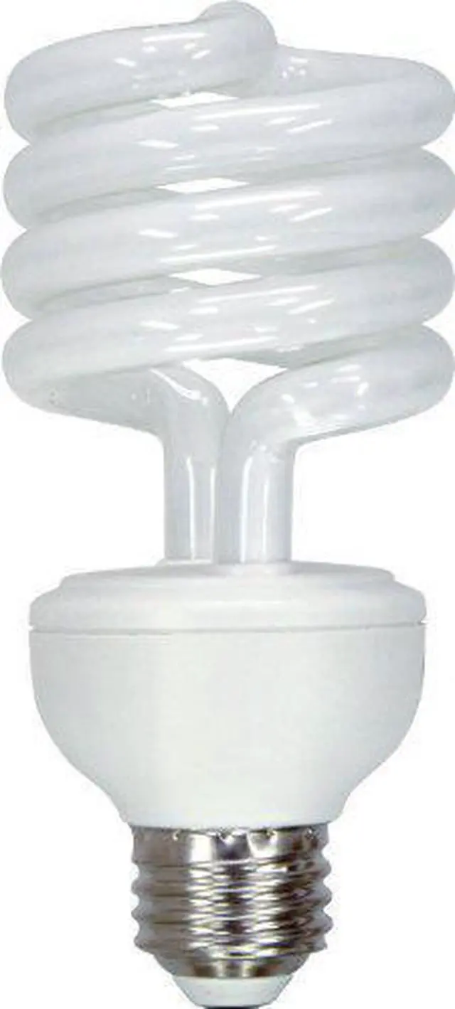 Main image of GE Lighting 77124 Energy Smart CFL 3-way 13/19/26-Watt (100-watt replacement) 600/1150/1750-Lumen T3 Spiral Light Bulb with Medium Base, 1-Pack by GE Lighting
