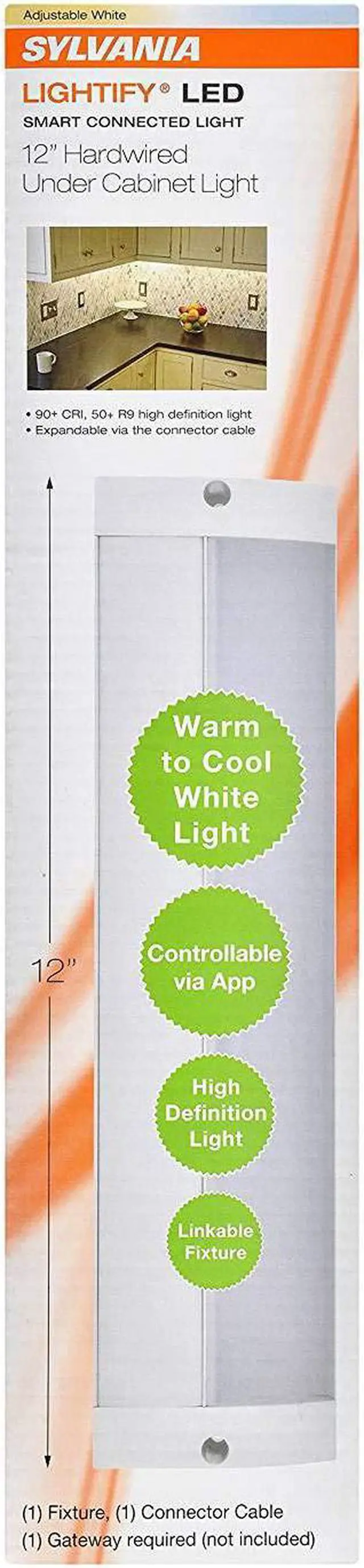 Alt view image 4 of 5 - Sylvania 12" Convertible Alexa-Enabled Under Cabinet Light (Needs Hub) (2 Pack)