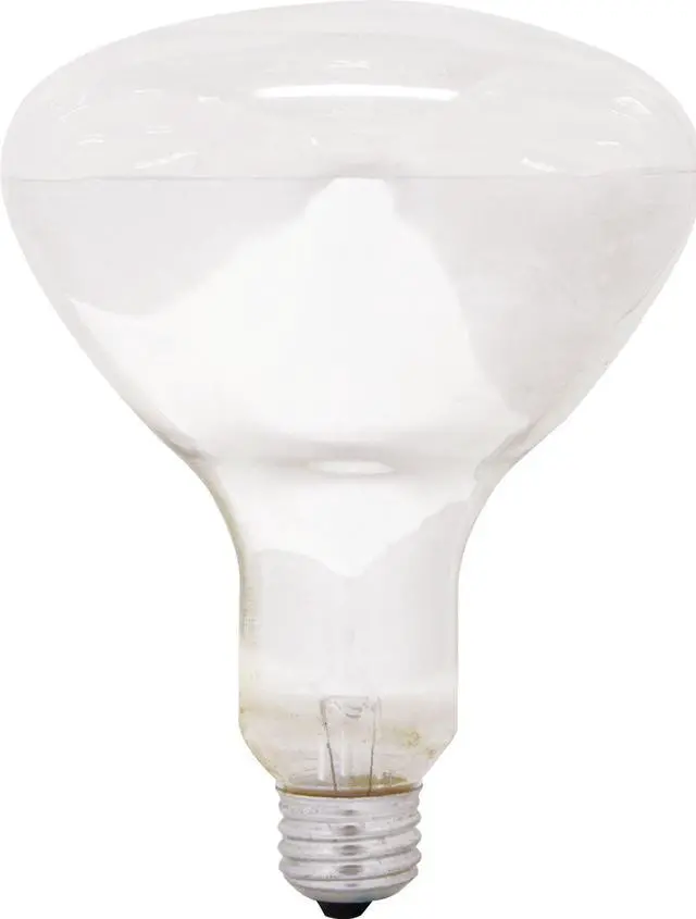 Alt view image 2 of 2 - (6 Lamps) GE Heat Lamp, BR40 Heat Lamp Bulb, 250-Watt, 2150 Lumen, Medium Base, White Light Bulb for Heat Lamps, Flood Light Heat Lamp Bulb
