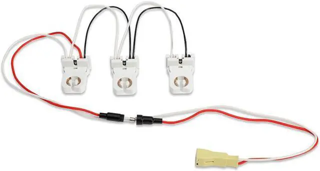Main image of GE 32083 - 3-Lamp Wiring Harness for LED Tubes Includes (3) Pre-Wired Non-Shunted Sockets In-Line Fuse Quick Disconnect (BT8-3L-KIT/NS)