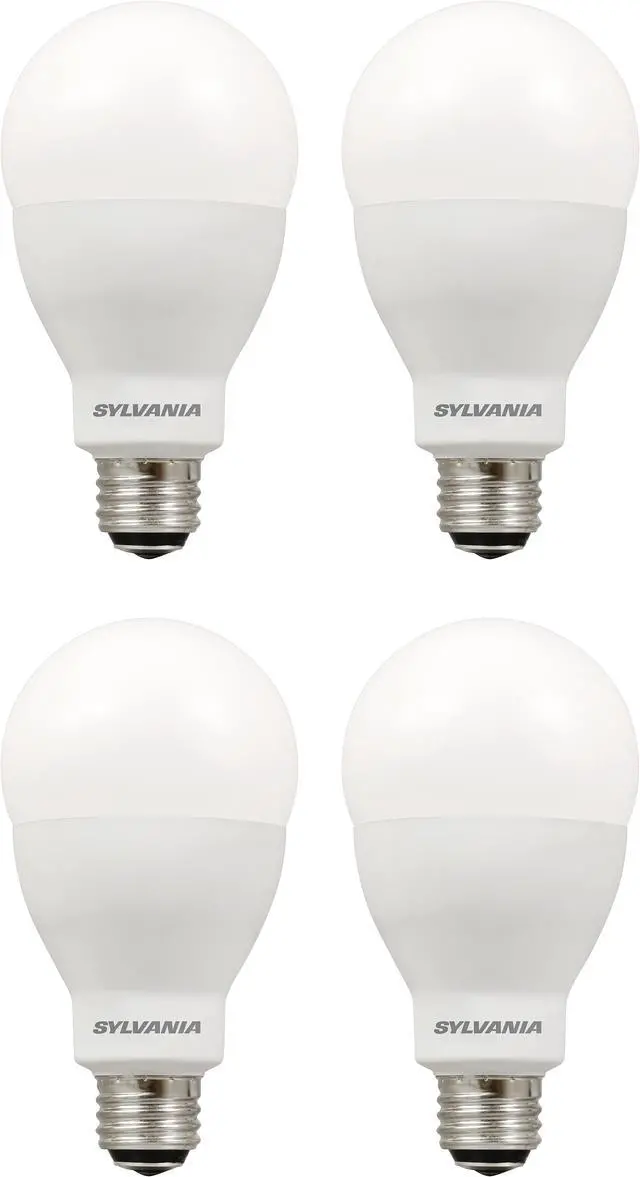 Alt view image 3 of 5 - (4 bulbs) SYLVANIA A21 LED Light Bulb, 3 Way, 50W/ 100W/ 150W, 13 Year, Non-Dimmable, Up to 2600 Lumens, 5000K, Daylight (79770)