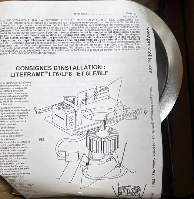 Alt view image 3 of 4 - HUBBELL LIGHTING - DUAL-LITE 6LFSL15L35K9 Alzak,LED Downlighting,Clear,Trim 6"