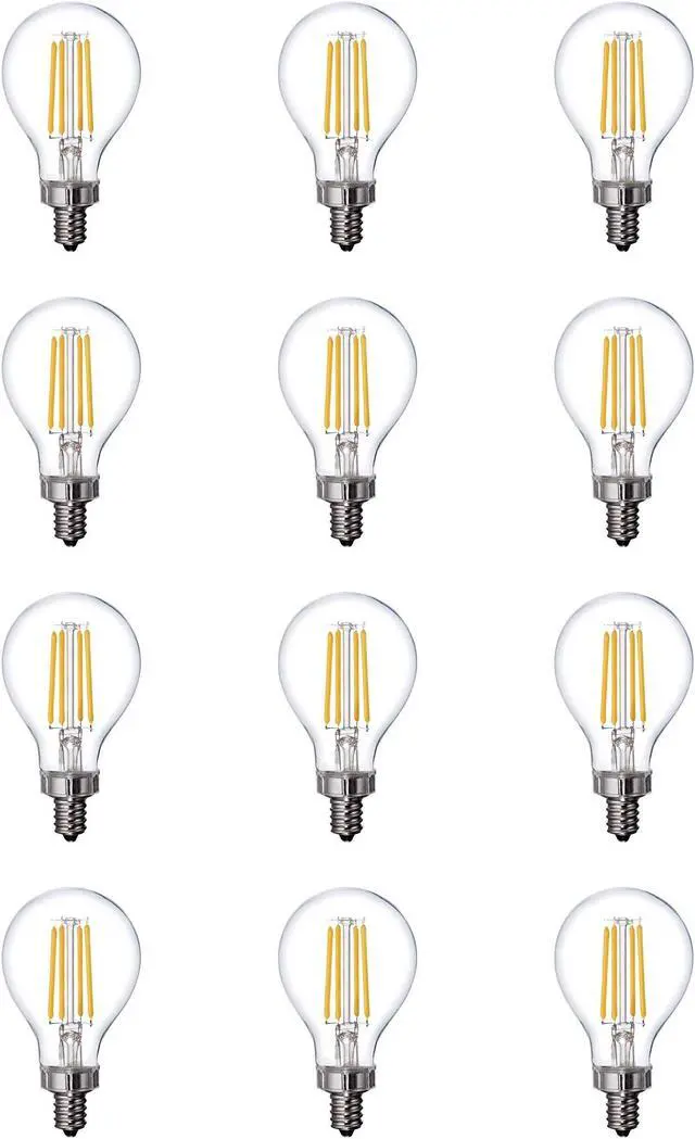 Alt view image 2 of 4 - (case of 12 bulbs) GE Relax LED 40 Watt Equivalent, Dimmable, Warm White A15 LED Light Bulb Candelabra base