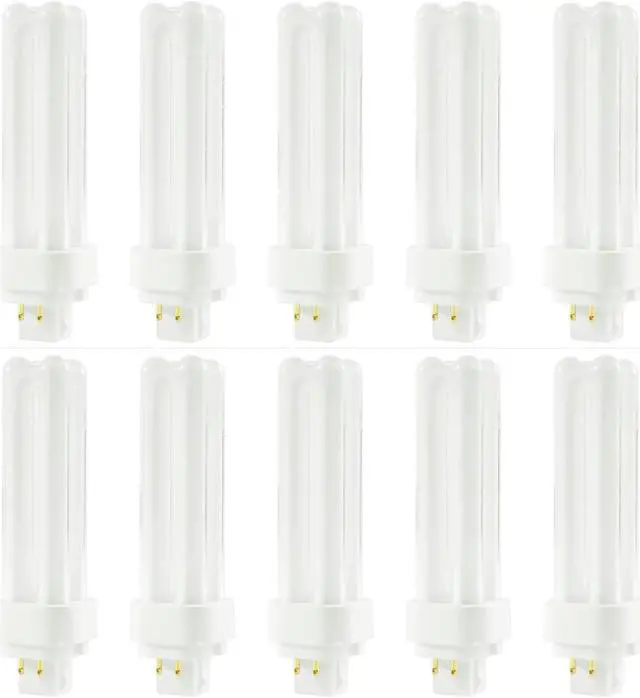 Main image of (case of 10) GE 97595 F13DBX/830/ECO4P Compact Fluorescent 13 watt CFL light bulb, Double Biax 4 Pin