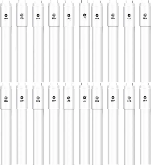 Main image of (CASE OF 20) GE 93107506 LED Tube Type A Plug and Play replacement for T8 Fluorescent, PET Plastic Coated Glass Tube, 3500K, 14 watts