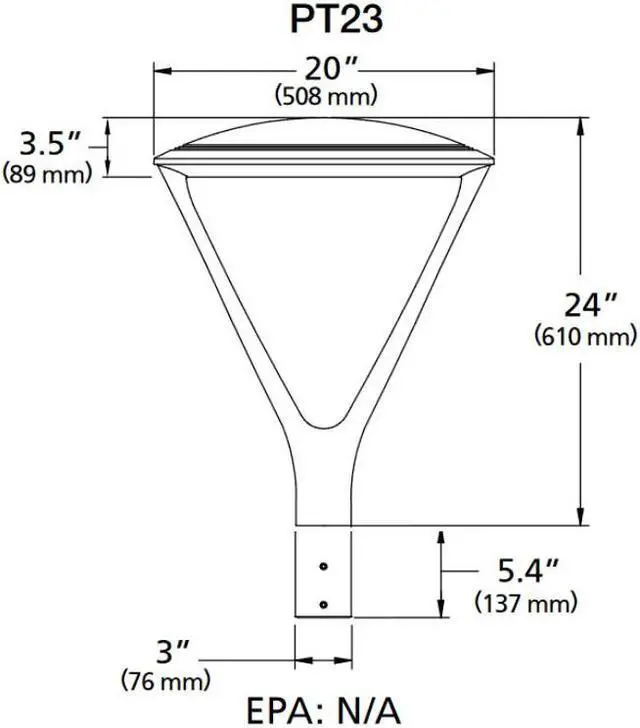 Alt view image 2 of 5 - GE Lighting KIM Lighting 93088549 UR20 ouro Architectural area / site LED Luminaire, post top mount, 3000 lumens, beautiful design